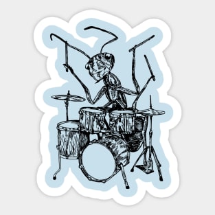 SEEMBO Ant Playing Drums Drummer Musician Drumming Fun Band Sticker